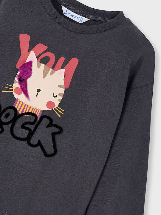 Kids Long-Sleeved Blouse Gray
