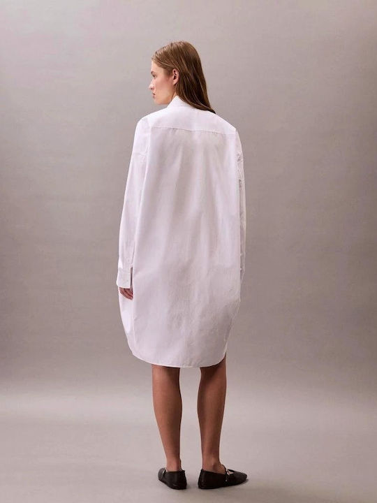 Καλοκαιρινό Mini Σεμιζιέ Φόρεμα Brilliant White