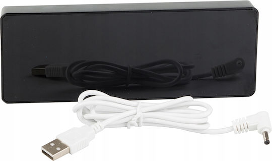 Aria Trade Tischuhr Digital LED mit Wecker Mehrfarbig AT27437