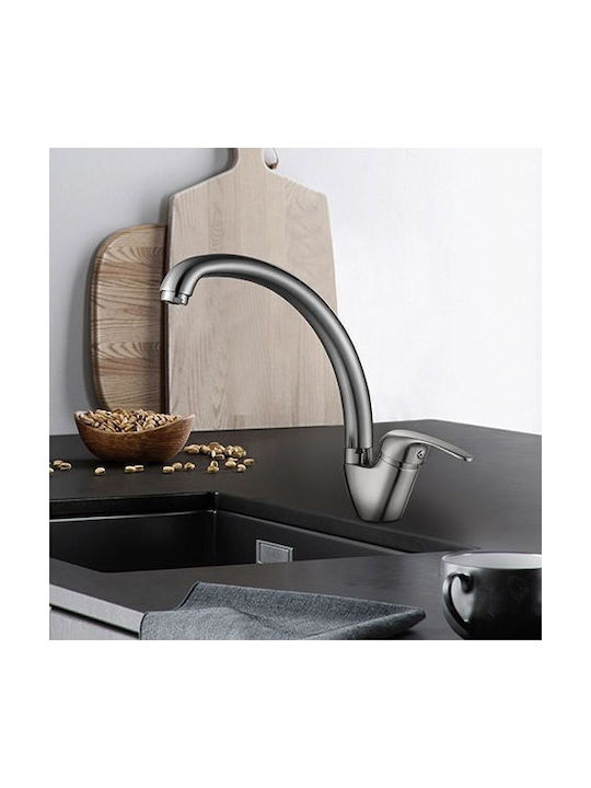 Rousseau Kitchen Faucet Counter Silver