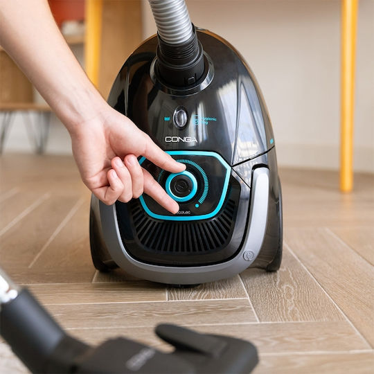 Cecotec Conga Powerbag 2500 Compact Staubsauger Flüssigkeiten / Feststoffe 850W mit Kunststoff Behälter 2.5Es