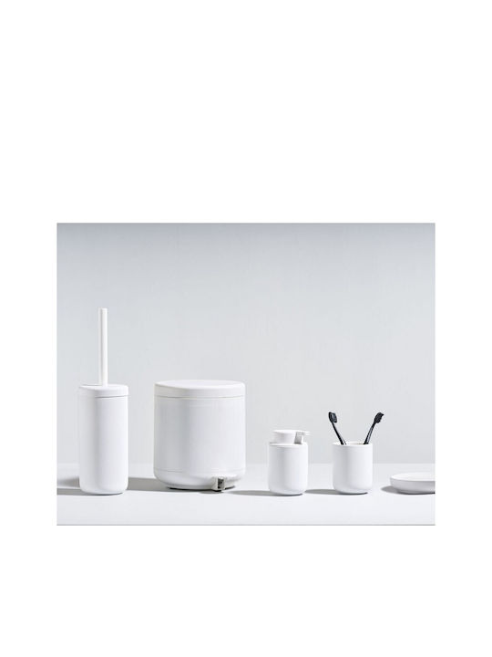 Zone Denmark Ume 330407 Plastic Bathroom Basket Soft Close 4lt White