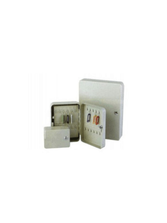 Artekko Metal Wall Key Cabinet 140 Hooks With Lock 37x8x28cm