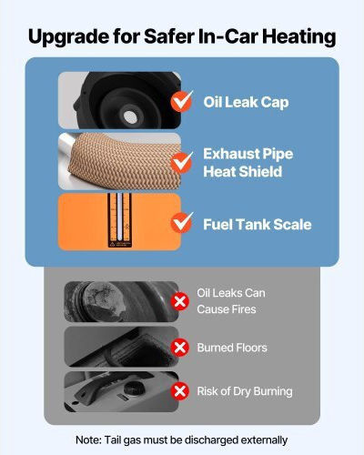 Vevor Diesel Air Heater Diesel Parking Heater 8 kW DC 12-24 V Digital Display