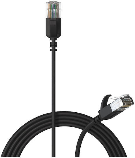 Procab U/UTP Cat.6a (Gigabit) Καλώδιο Δικτύου Ethernet 0.15m Μαύρο