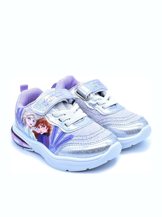 Kids Sneakers with Lights Silver