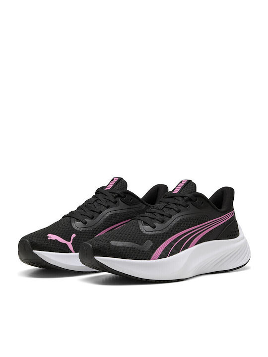 PUMA Lite Jr Running Black Kids Sports Shoes