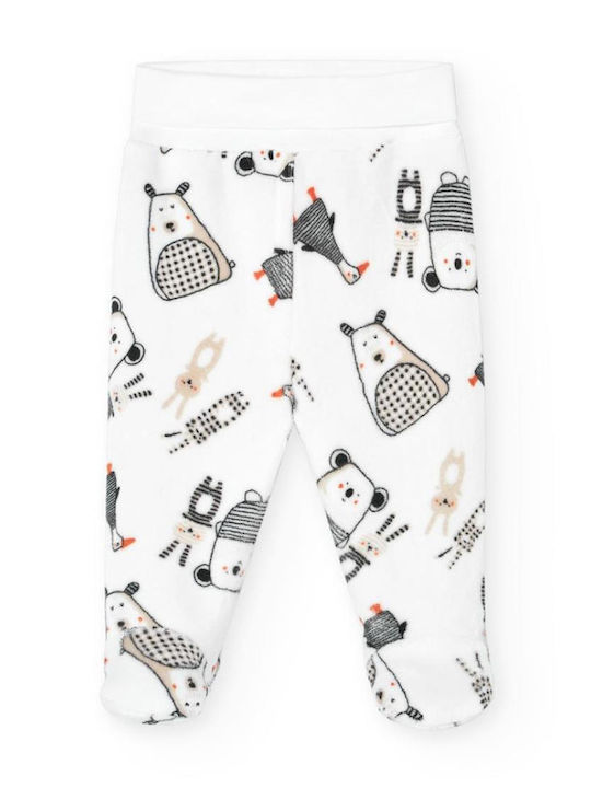 Kids Sweatpants Set Ecru 3pcs