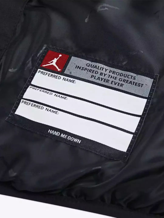 Kids' Sports Jacket with Lining & Hood Black