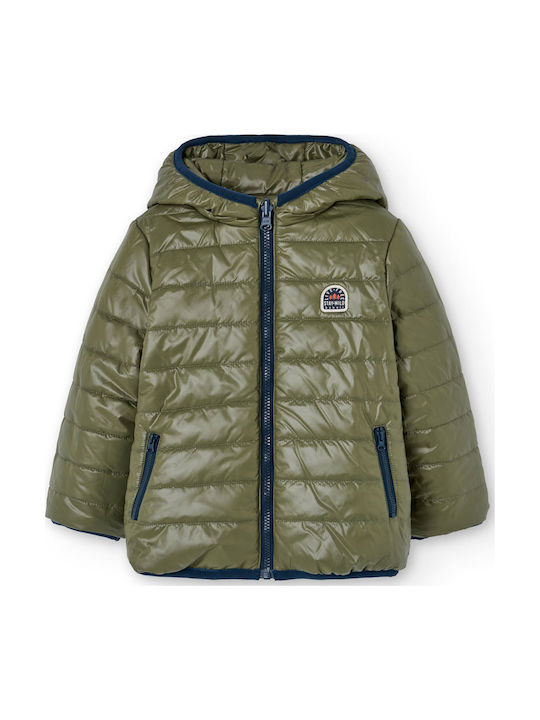 Kids' Casual Jacket Double Sided with Hood Dark Blue