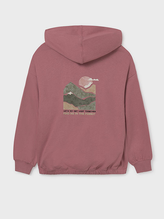 Kids Sweatshirt with Hood Pink