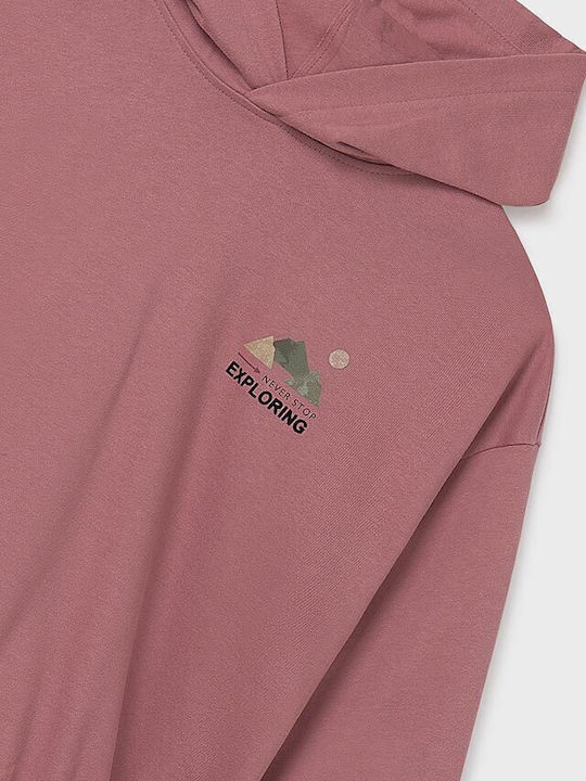 Kids Sweatshirt with Hood Pink