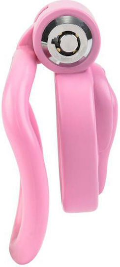 Button Lock Pussy Sissy Chastity Cock Cage Pink