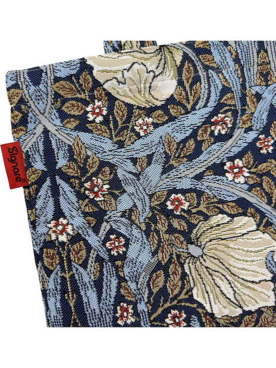 Signare Shopping Bag Flat Pimpernel Thyme Blue