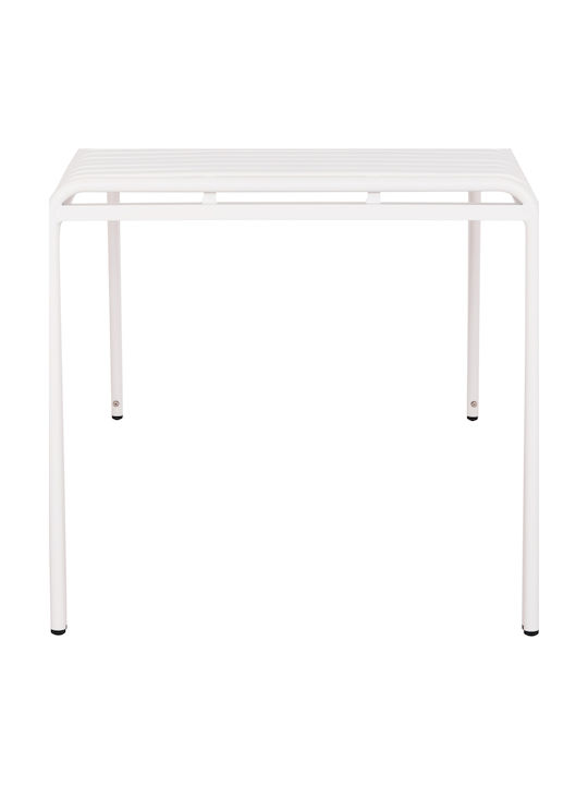 Masa Catering pentru spații exterioare Aluminiu Pliabil Rachel Alb 150x80x75buc