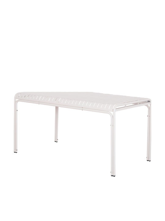 Masa Catering pentru spații exterioare Aluminiu Pliabil Rachel Alb 150x80x75buc