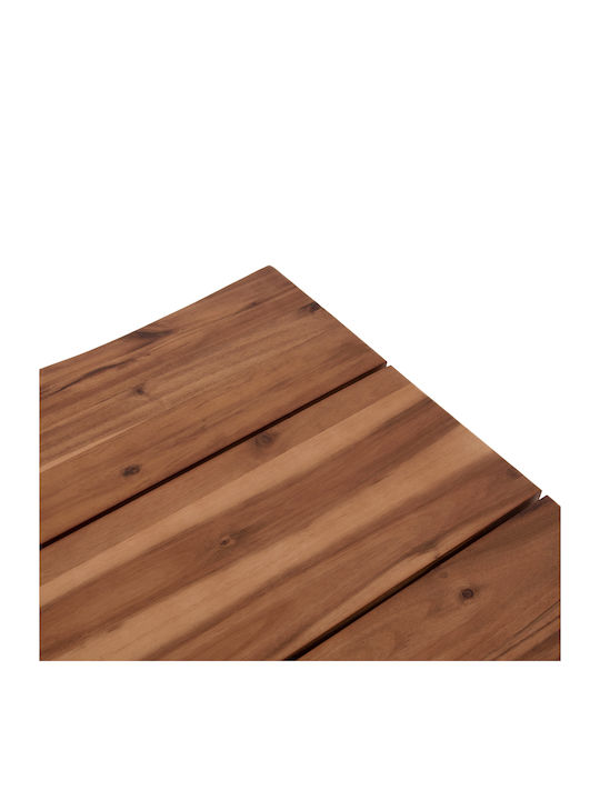 HomeMarkt Square Table Surface made of Solid Wood Acacia 80x80x3.5cm HM6300.01 1pcs