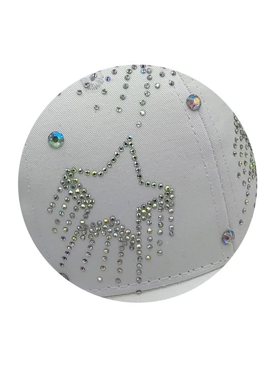 Brims and Trims Kids' Hat Jockey Fabric White