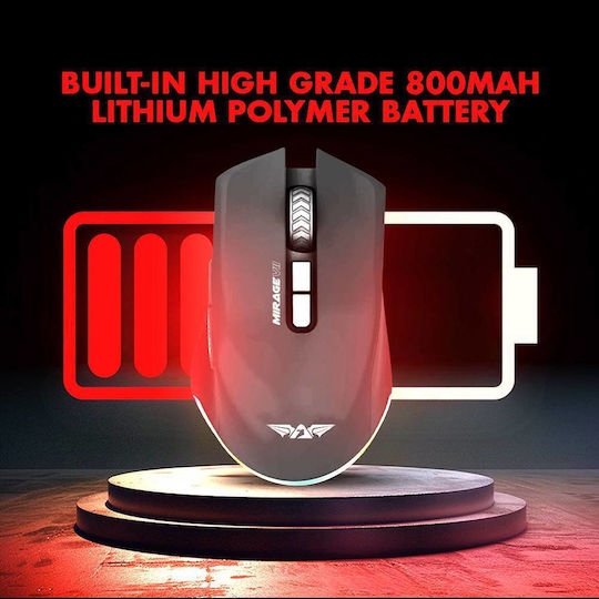 Armaggeddon Mirage VII Ασύρματο RGB Gaming Ποντίκι Μαύρο
