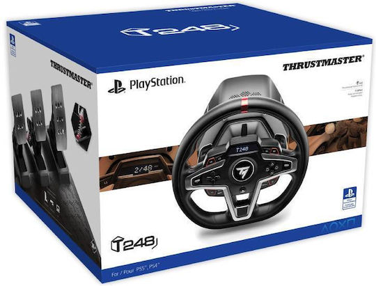 Thrustmaster T248 Force Feedback Steering Wheel with Pedals for PC / PS4 / PS5