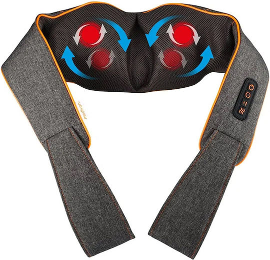 Масажна яка Medivon Shiatsu Simple Md-r1505 18 W 8 глави таймер контрол на мощността функция за загряване