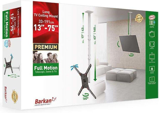 Barkan TV Mount Ceiling up to 45kg