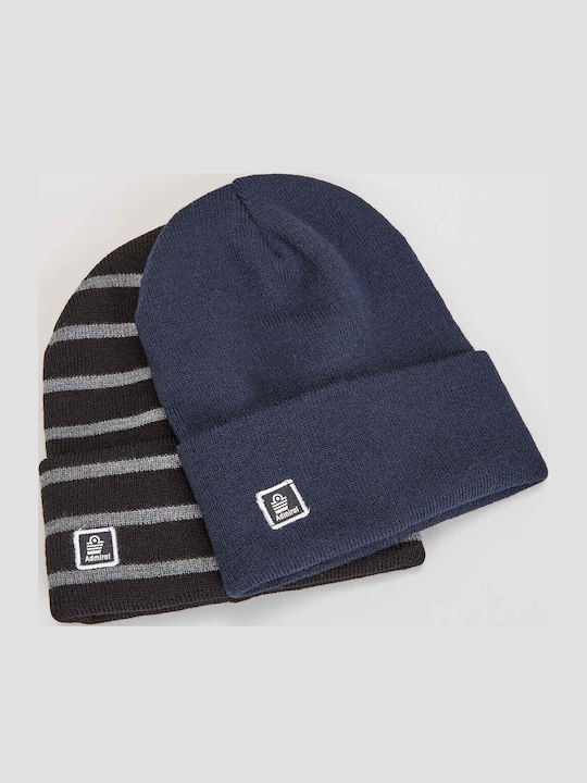 Beanie Unisex Beanie Gestrickt in Blau Farbe