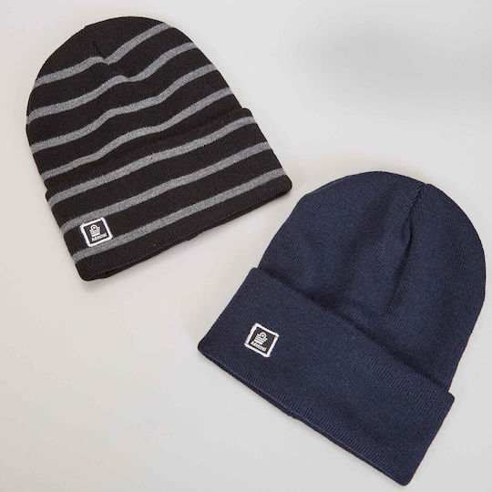 Beanie Unisex Σκούφος Πλεκτός σε Μπλε χρώμα
