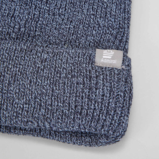 Beanie Unisex Σκούφος Πλεκτός σε Μπλε χρώμα