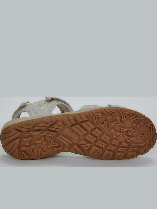 Flache Sandalen für Damen in Beige Farbe