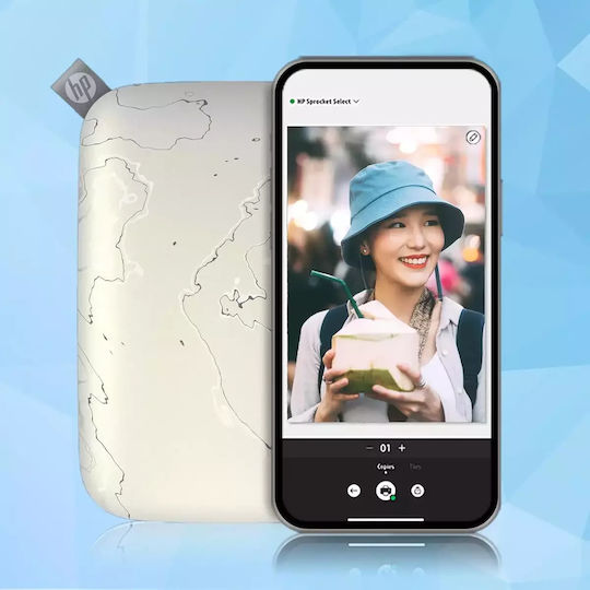 HP Sprocket Select Θερμικός Εκτυπωτής για Φωτογραφίες με Bluetooth 5XH49A
