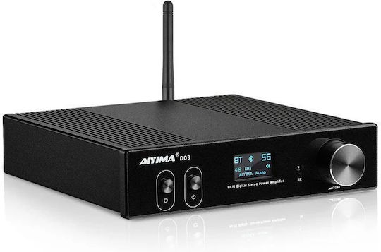 Aiyima D03 Integriert Hi-Fi-Verstärker Stereo 150W/4Ω Schwarz