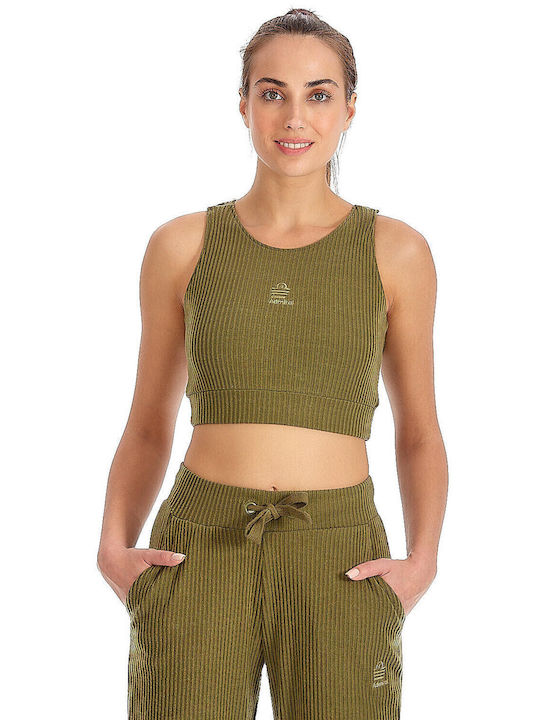 Women's Sports Bra without Padding Haki