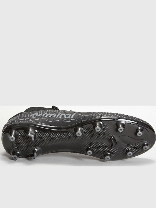 Admiral Football Shoes with Cleats Black