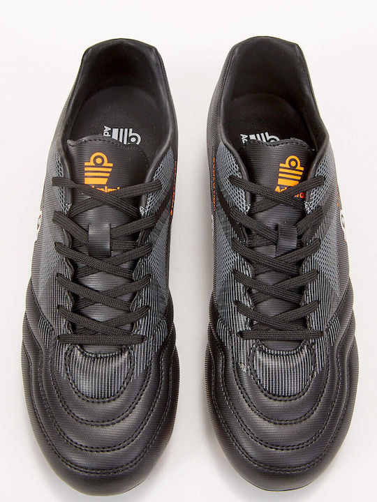 Admiral Football Shoes with Molded Cleats Black