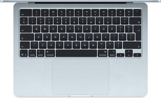 Apple MacBook Air 13.6 Zoll IPS Retina Display Modell mit 10-Kern CPU 32GB Speicherkapazität 1TB SSD 10-Kern-GPU mit 35W Doppel-Ladegerät Himmelblau Internationales Englisch Tastatursprache