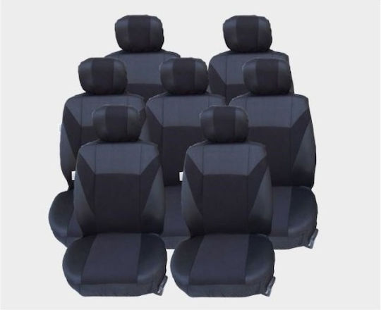 Текстилни Калъфи За Автомобилни Седалки 7 5 Места Vw Touran Sharan Ford Galaxy Citroen C8 Peugeot 307sw Citroen C4 Grand Picasso Peugeot 806 807