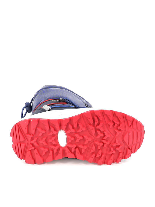 Kids Snow Boots with Velcro Blue
