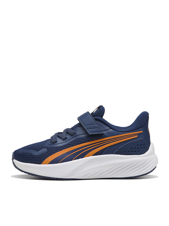 Pounce Lite Kids Sneakers With Hoop & Loop Closure Navy Blue