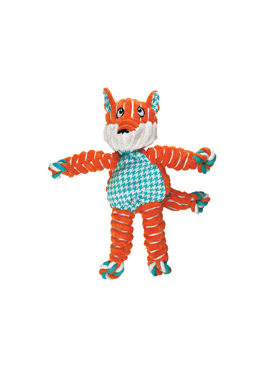 Kong Floppy Knots Plush Toy Dog with Sound Small 23εκ. Orange 1pcs