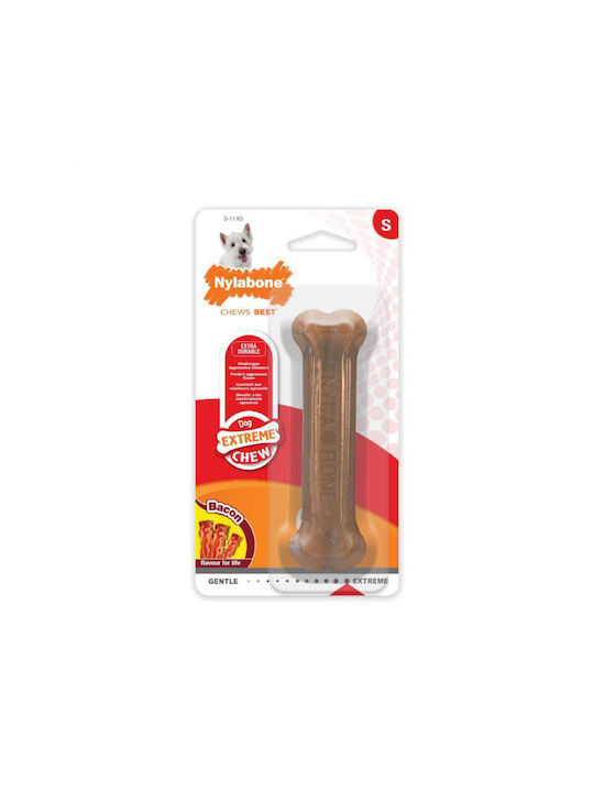 Nylabone Power Παιχνίδι Κόκκαλο Σκύλου Μασητικό με Γεύση Μπέικον XLarge 19εκ. Καφέ 1τμχ