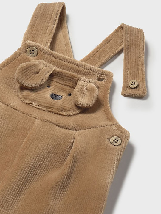 Kinder Latzhose Cord Beige Caramel