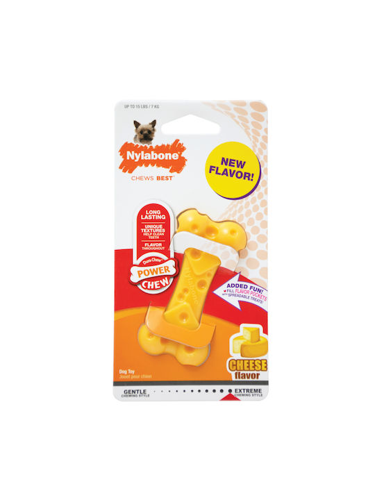 Nylabone Dura Cheese Παιχνίδι Κόκκαλο Σκύλου Μασητικό με Γεύση Τυρί Medium 1τμχ