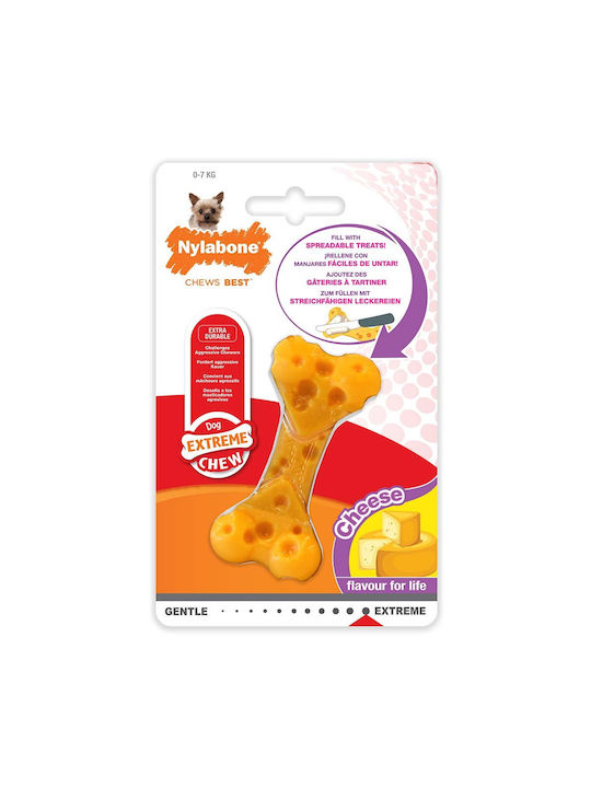 Nylabone Dura Cheese Παιχνίδι Κόκκαλο Σκύλου Μασητικό με Γεύση Τυρί Medium 1τμχ