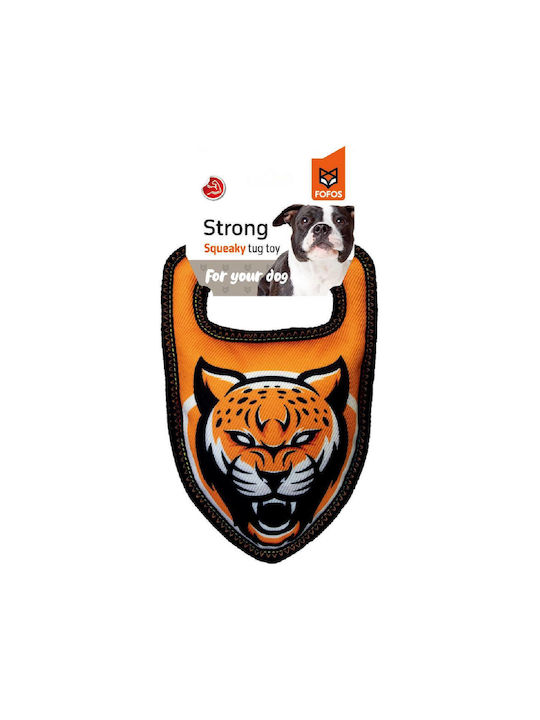 Fofos Tough Toys Leopard Jucărie de Pluș Câine 25εκ. Alb 1buc Bulldog