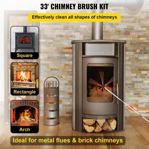 Vevor Nylon Chimney Cleaning Brush Square