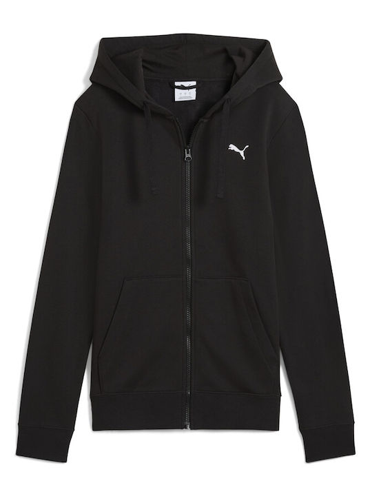 PUMA Ess Sweatshirt Damen Schwarz mit Kapuze
