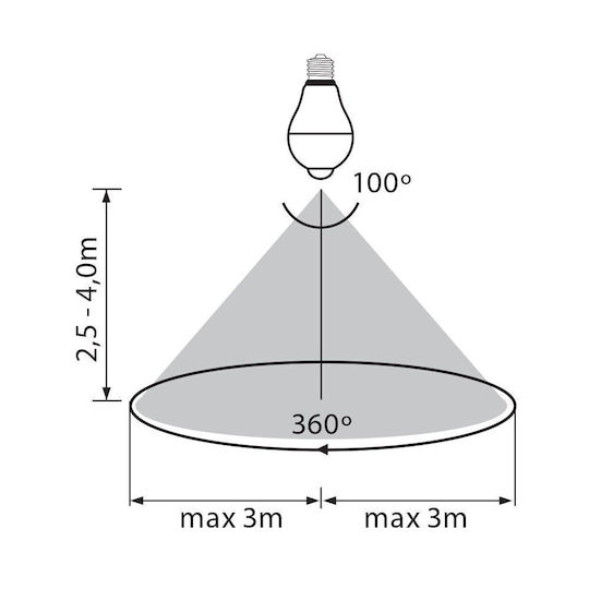 Vivalux Smart Bulb LED 11W for Socket E27 with Photocell