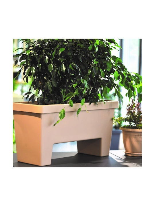 Planter Box Lotus 60L 79x34.5x40.5h cm Gray Brown