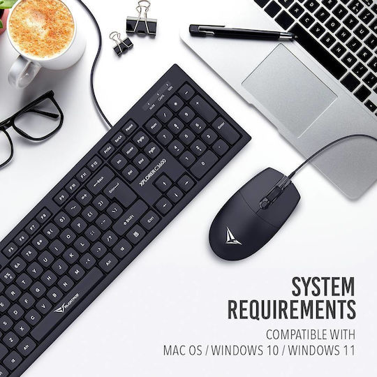 Alcatroz Xplorer C3600 Keyboard & Mouse Set English US